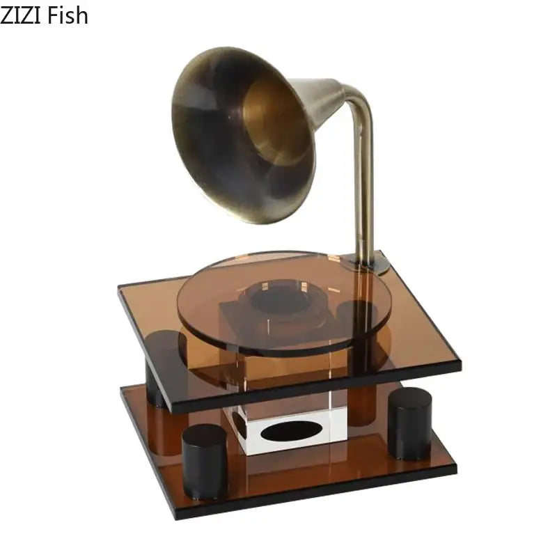 Brass Crystal Music Sculpture