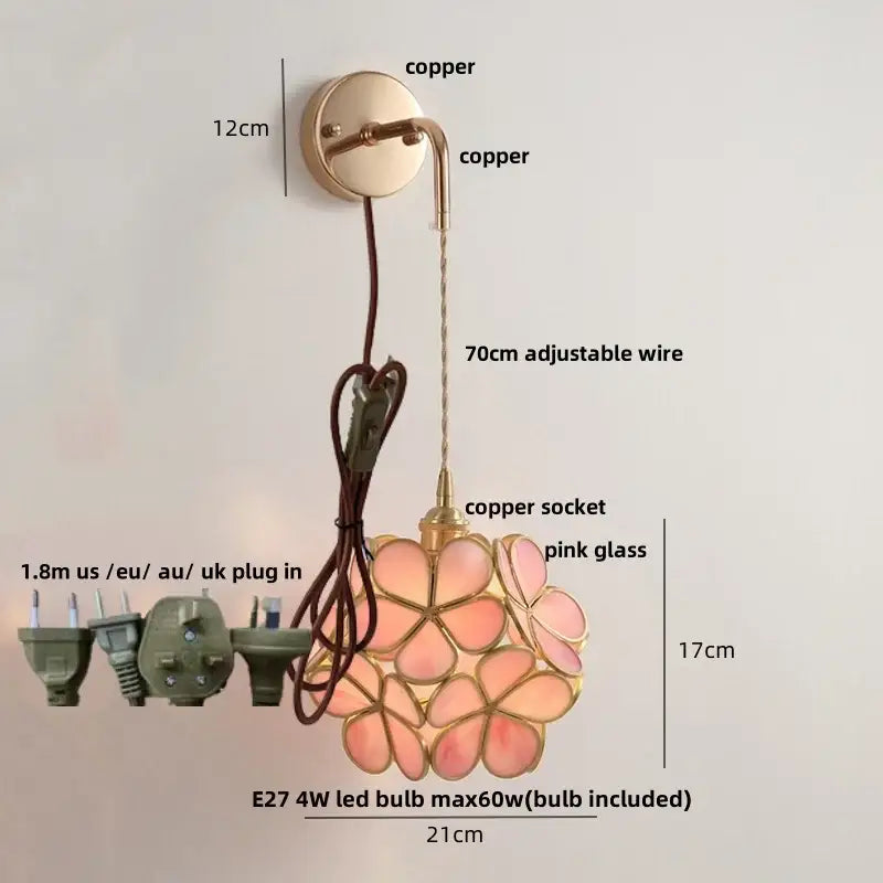 Brass Cube LED Wall Light