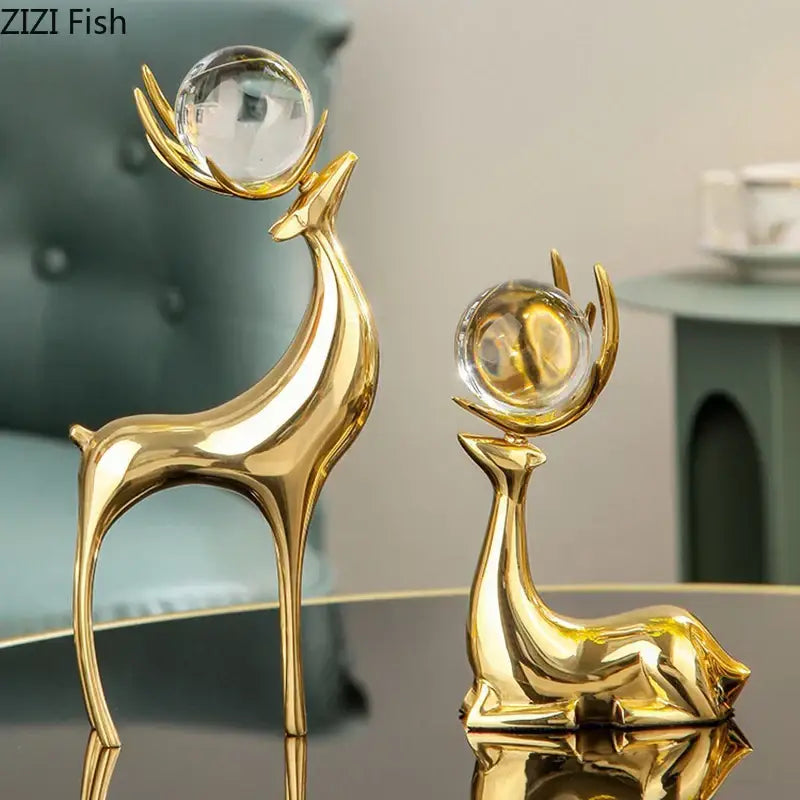 Brass Deer Desk Ornament