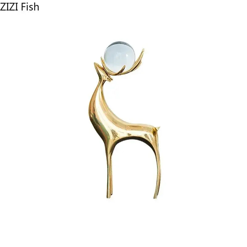 Brass Deer Desk Ornament