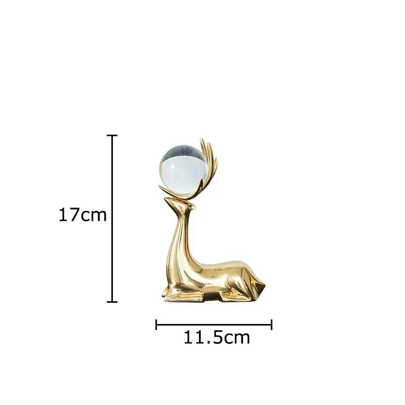 Brass Deer Desk Ornament