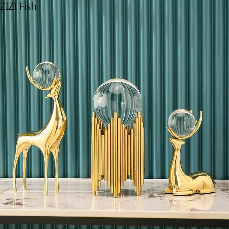 Brass Deer Desk Ornament