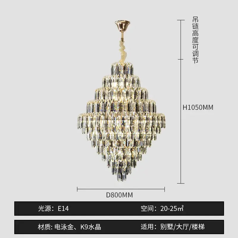 LED Crystal Designer Chandelier