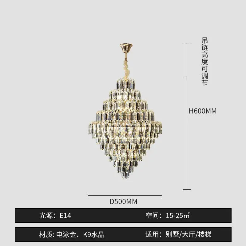 LED Crystal Designer Chandelier