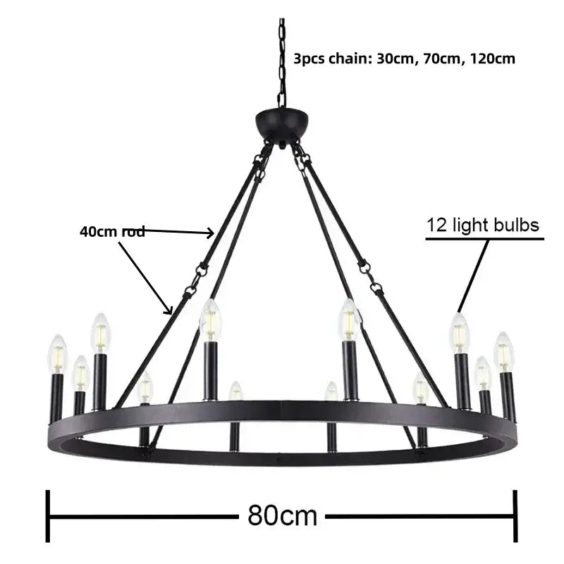 Brass Double Tier Chandelier