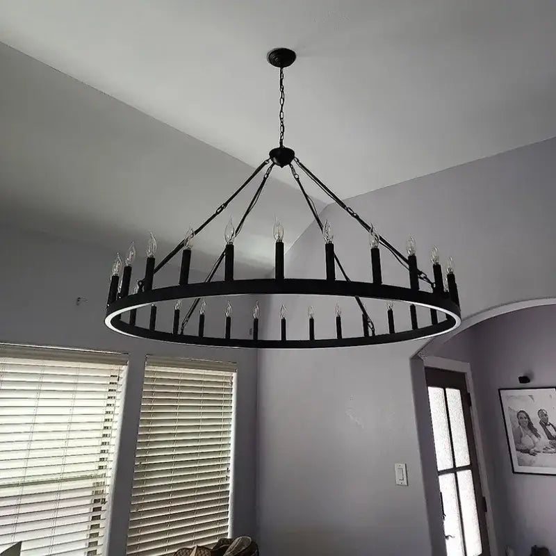 Brass Double Tier Chandelier