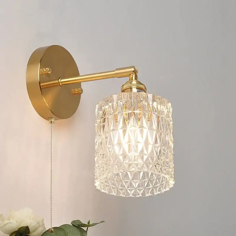 Brass E27 LED Wall Sconce
