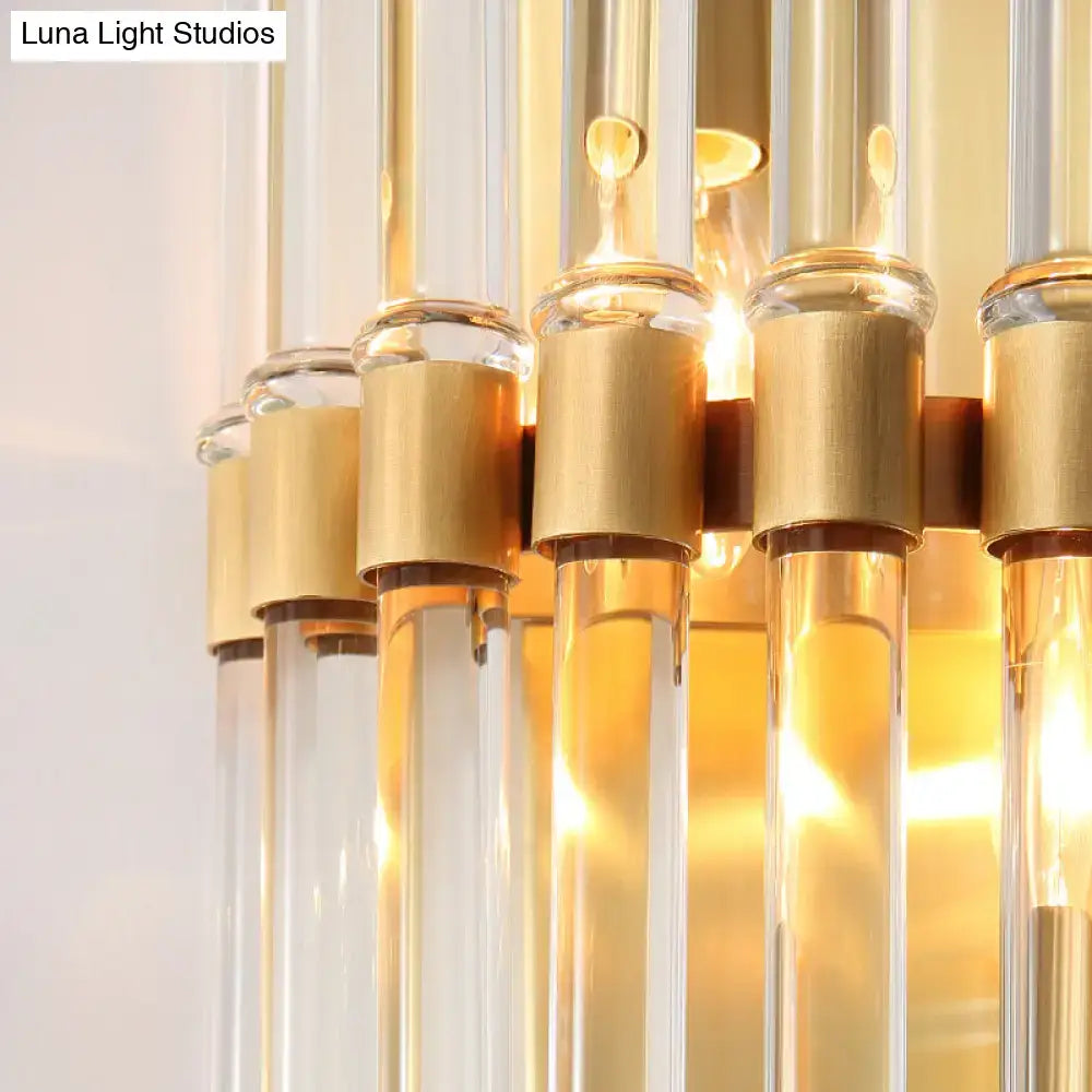 Brass Crystal Sconce Lamp