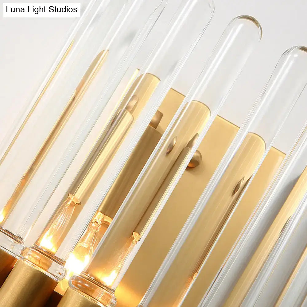 Brass Crystal Sconce Lamp