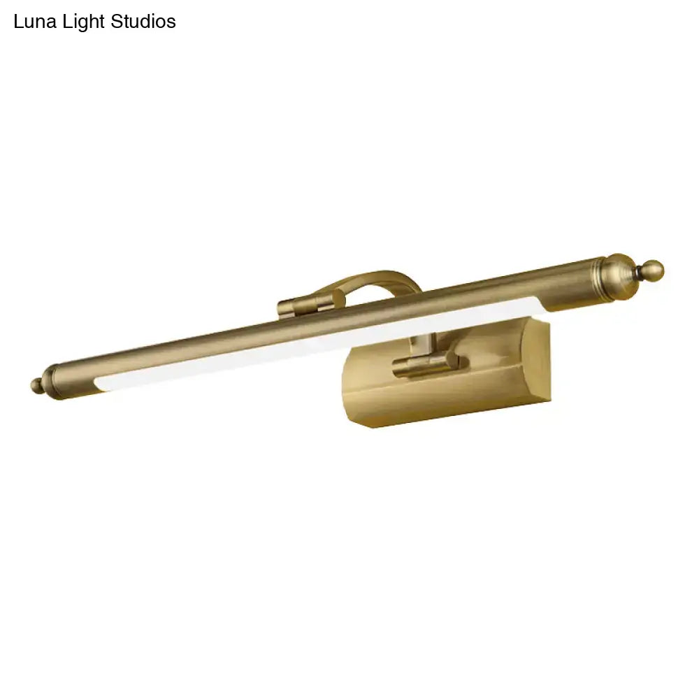 Brass Rectangular Vanity Light