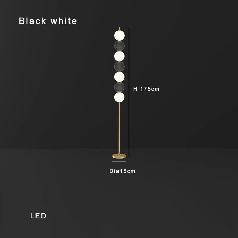 Brass Sphere Floor Lamp