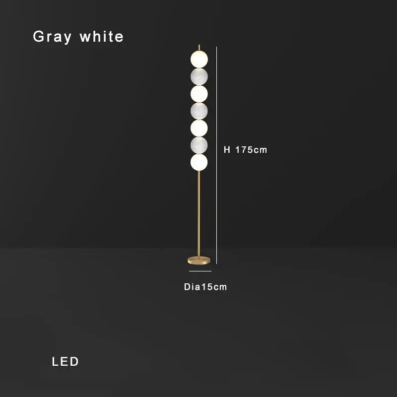Brass Sphere Floor Lamp