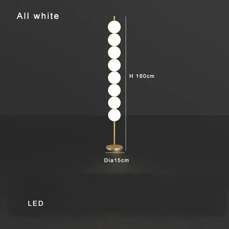 Brass Sphere Floor Lamp