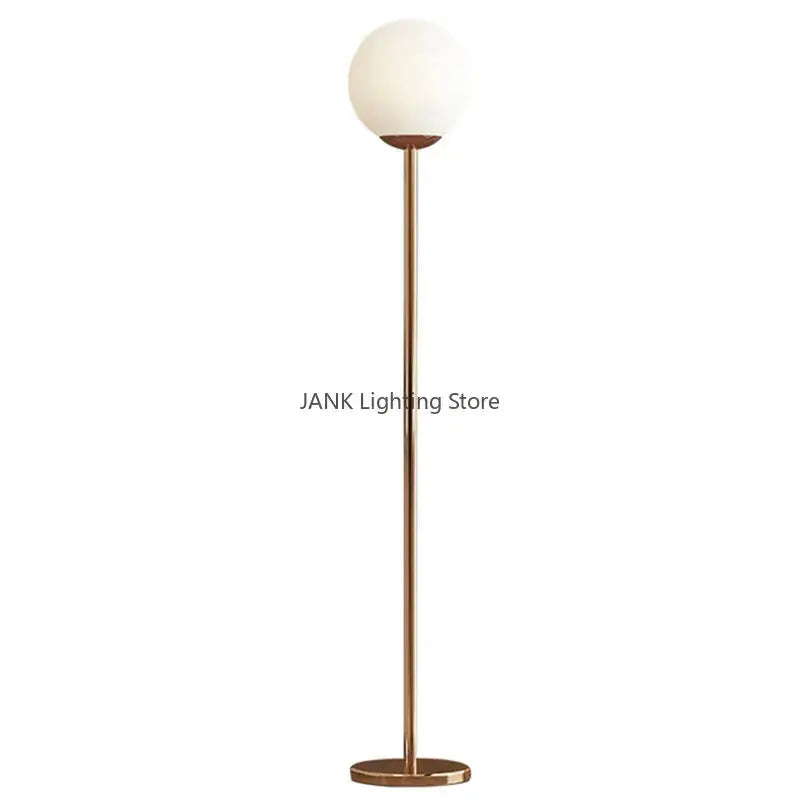 Brass Glass Ball Floor Lamp