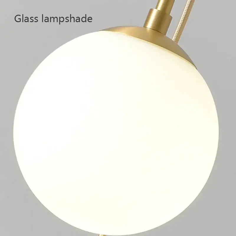 Brass Glass LED Chandelier