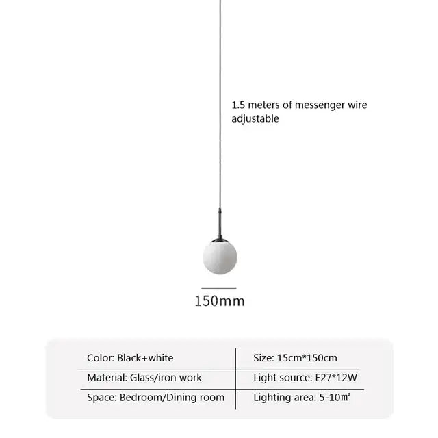 Brass Glass LED Chandelier