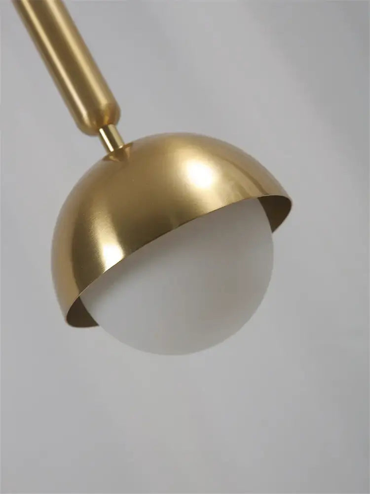 Brass Glass Pendant Chandelier For Parlors Studies