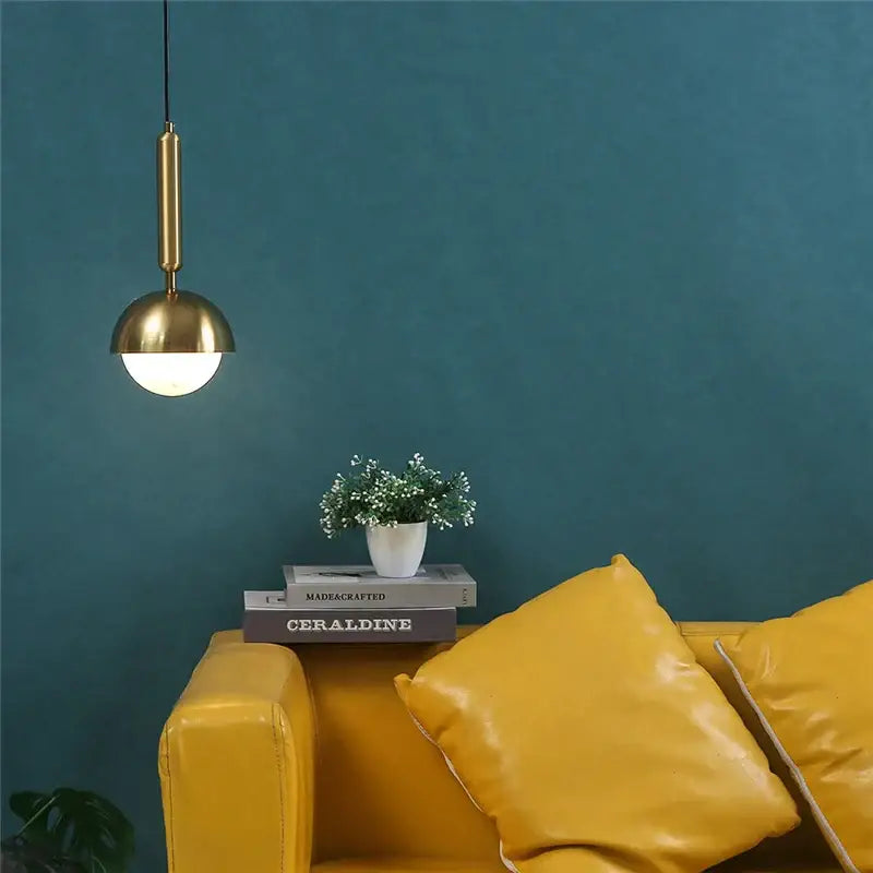 Brass Glass Pendant Chandelier For Parlors Studies