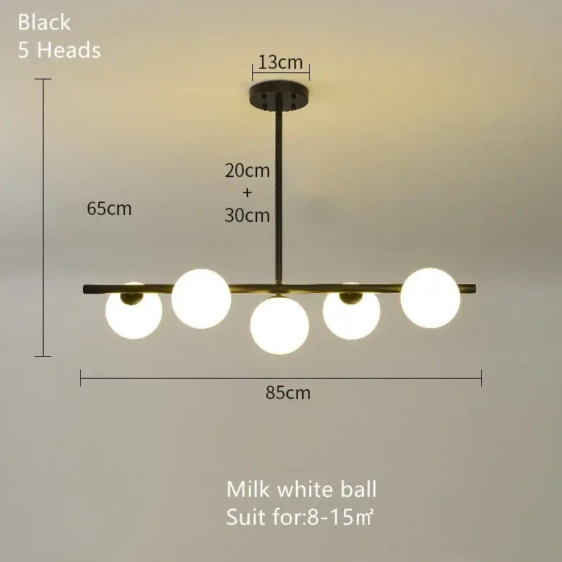Milk Glass Pendant Chandelier