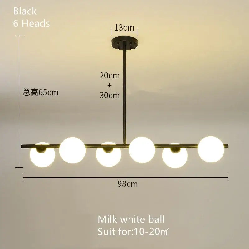 Milk Glass Pendant Chandelier
