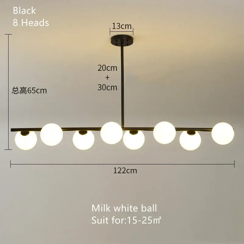 Milk Glass Pendant Chandelier