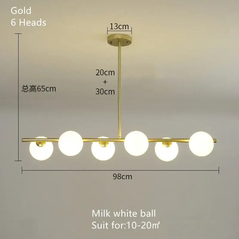 Milk Glass Pendant Chandelier