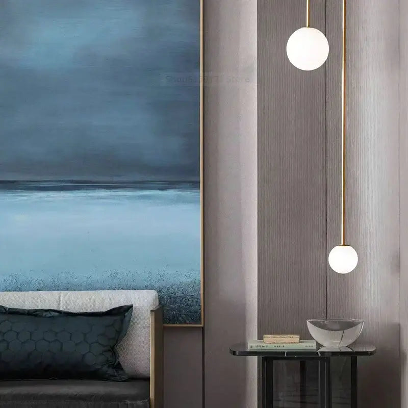 Frosted Globe Pendant Light