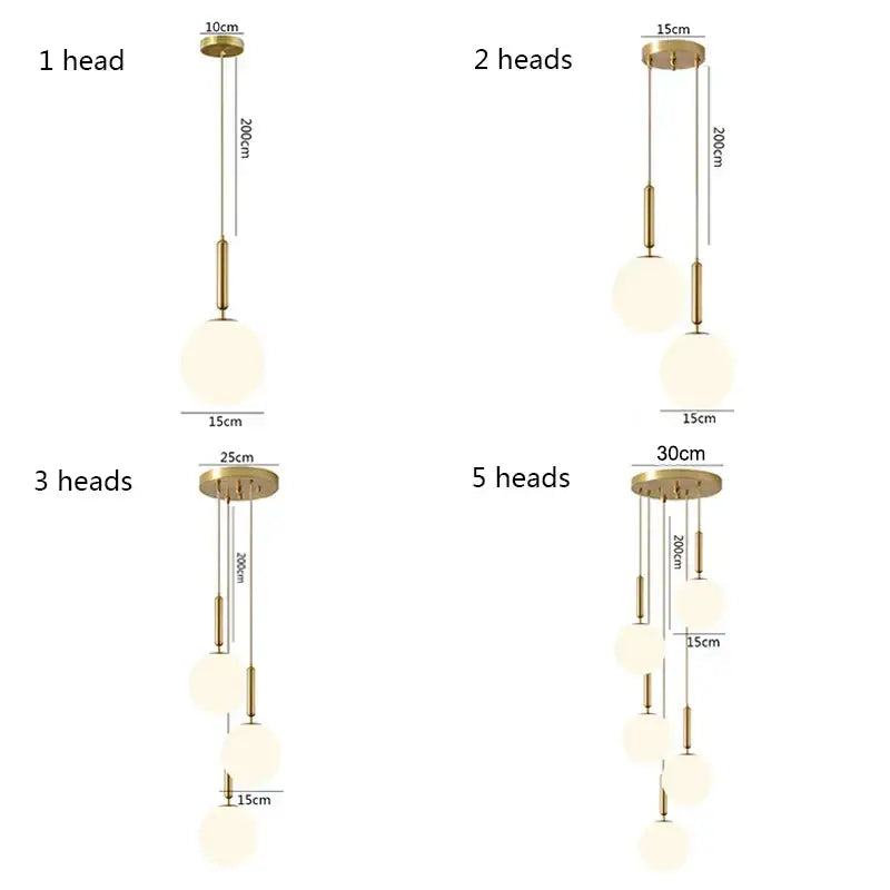 White Globe Pendant Light