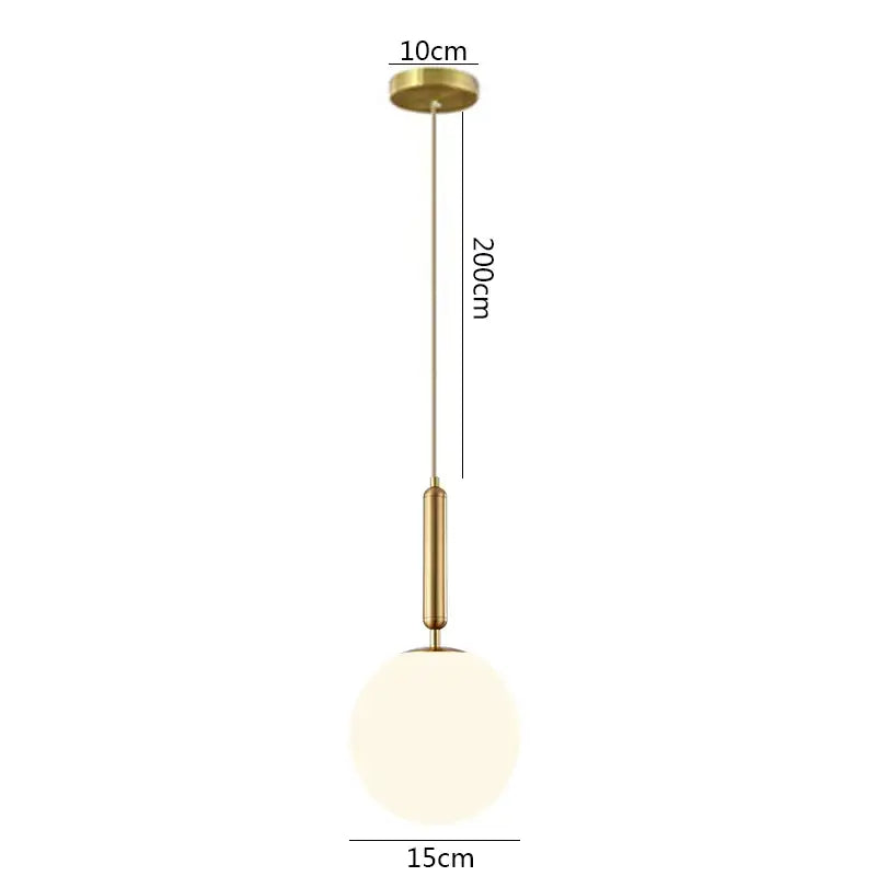 White Globe Pendant Light