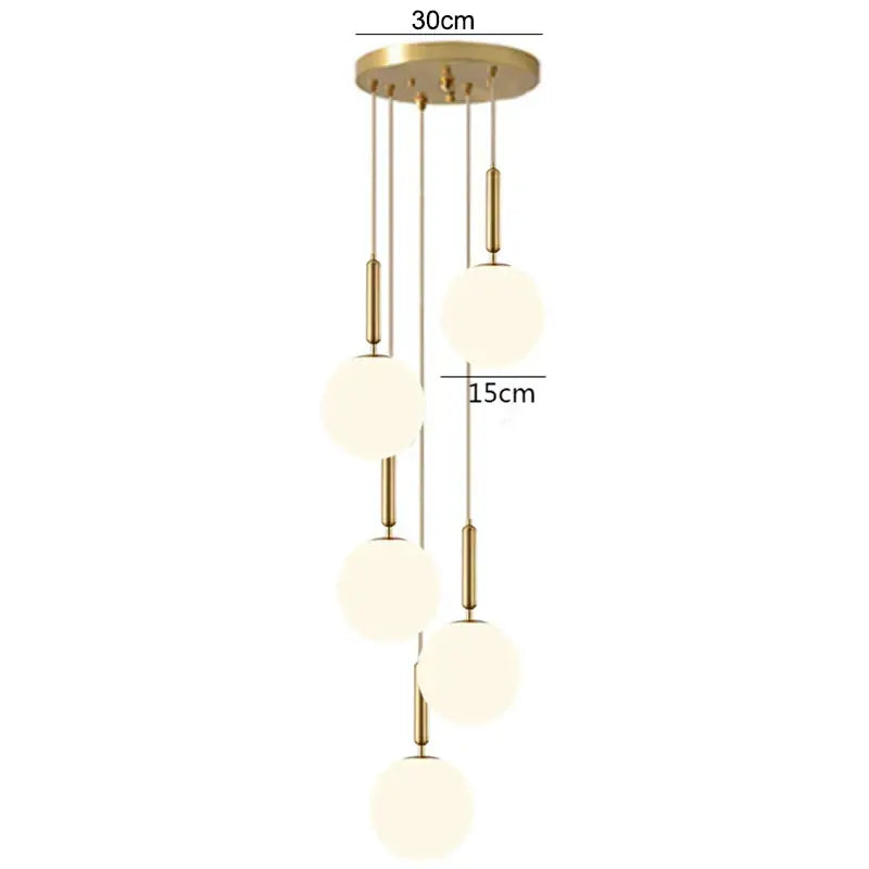 White Globe Pendant Light