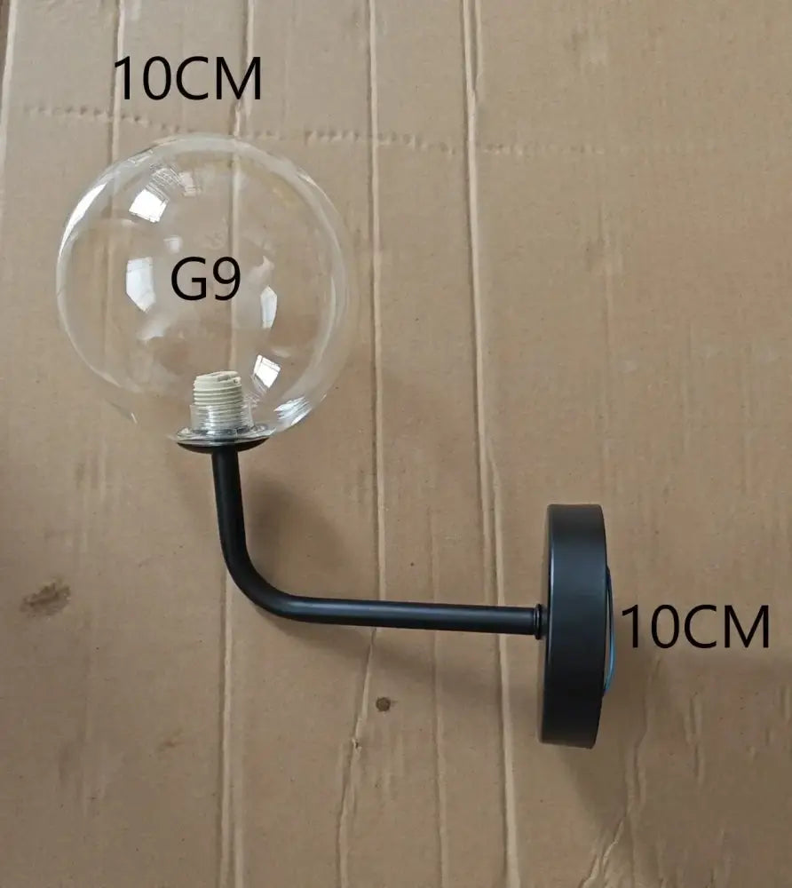 Amber Globe Wall Lamp