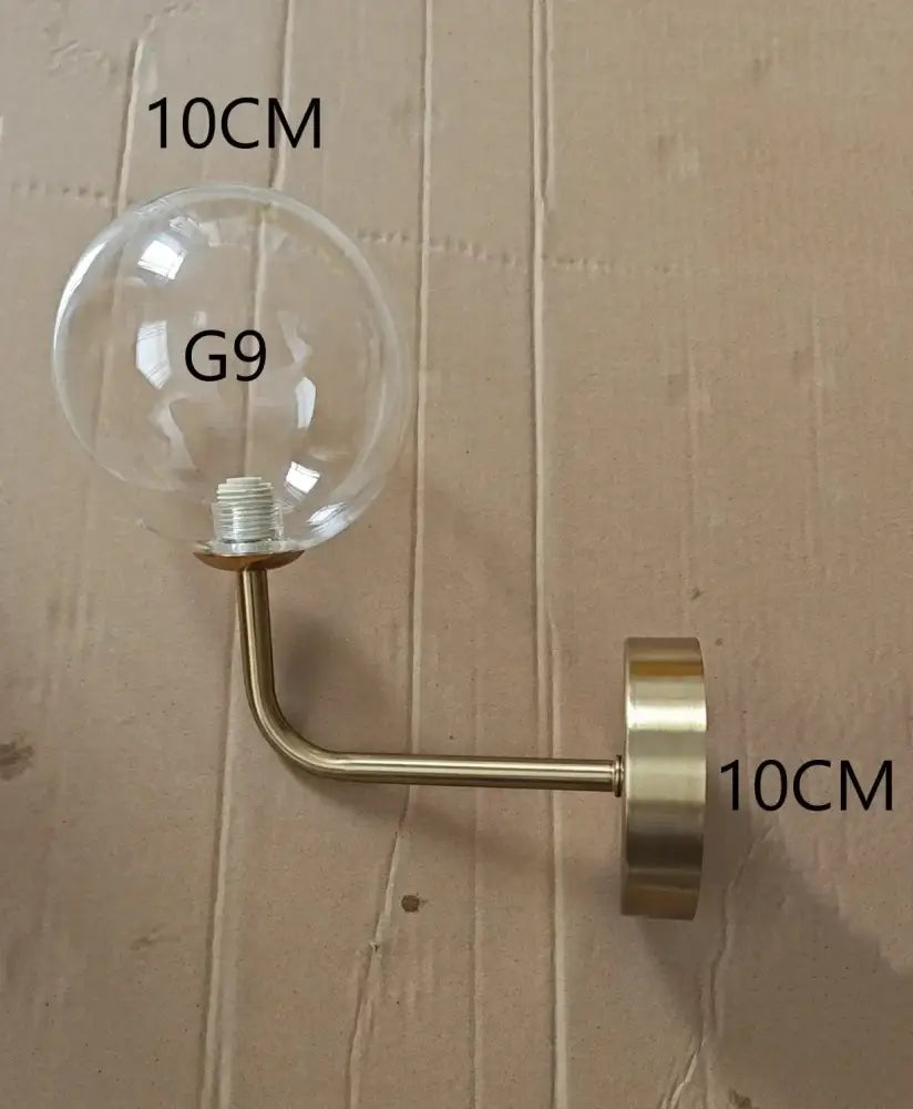 Amber Globe Wall Lamp