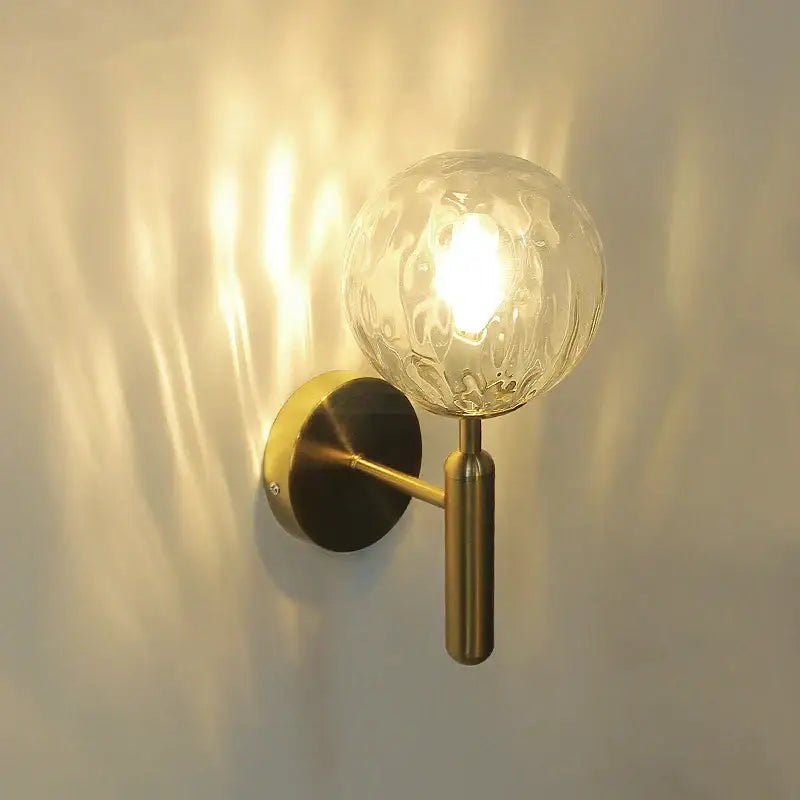 Brass Glass Globe Lamp