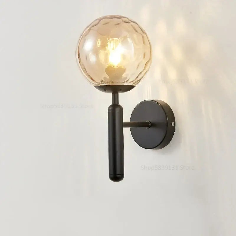 Brass Glass Globe Lamp