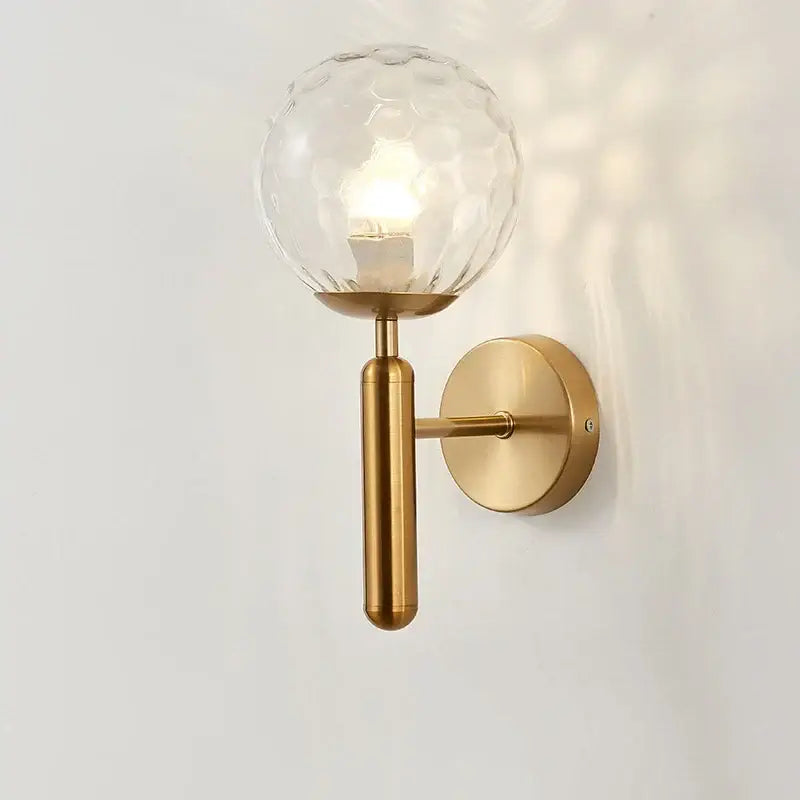 Brass Glass Globe Lamp