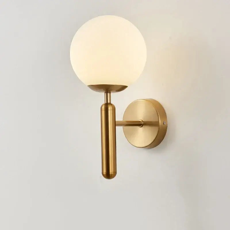 Brass Glass Globe Lamp