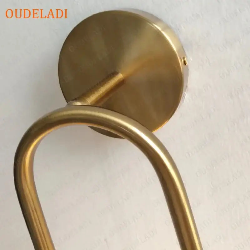 Brass LED Wall Sconce with Dual Adjustable Bulbs