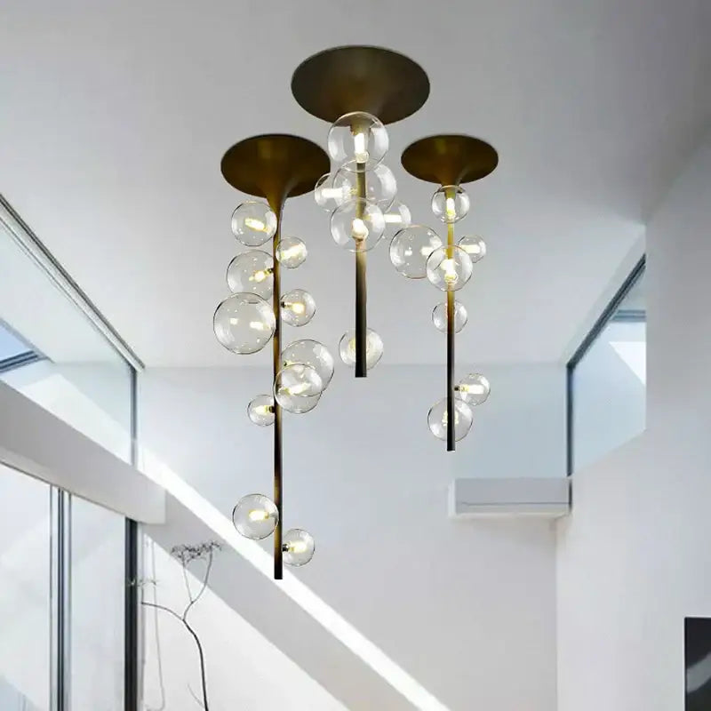 Glass Bubble Pendant Light for Dining Bar or Cafe