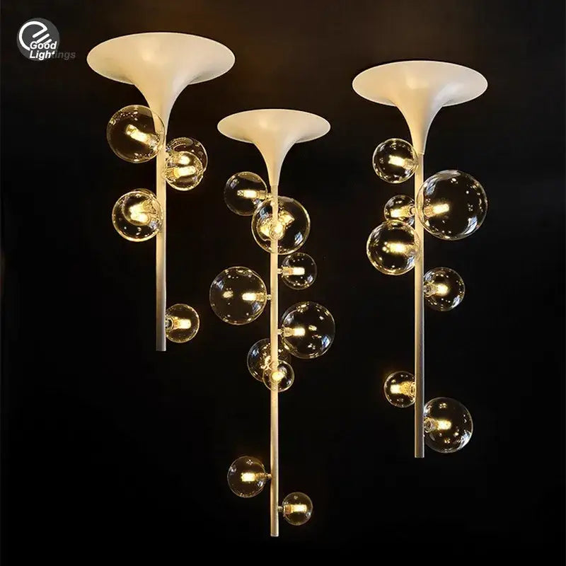 Glass Bubble Pendant Light for Dining Bar or Cafe