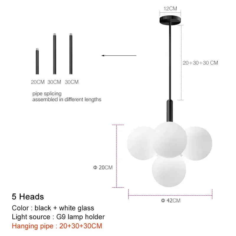 Brass Globe Pendant Lamp