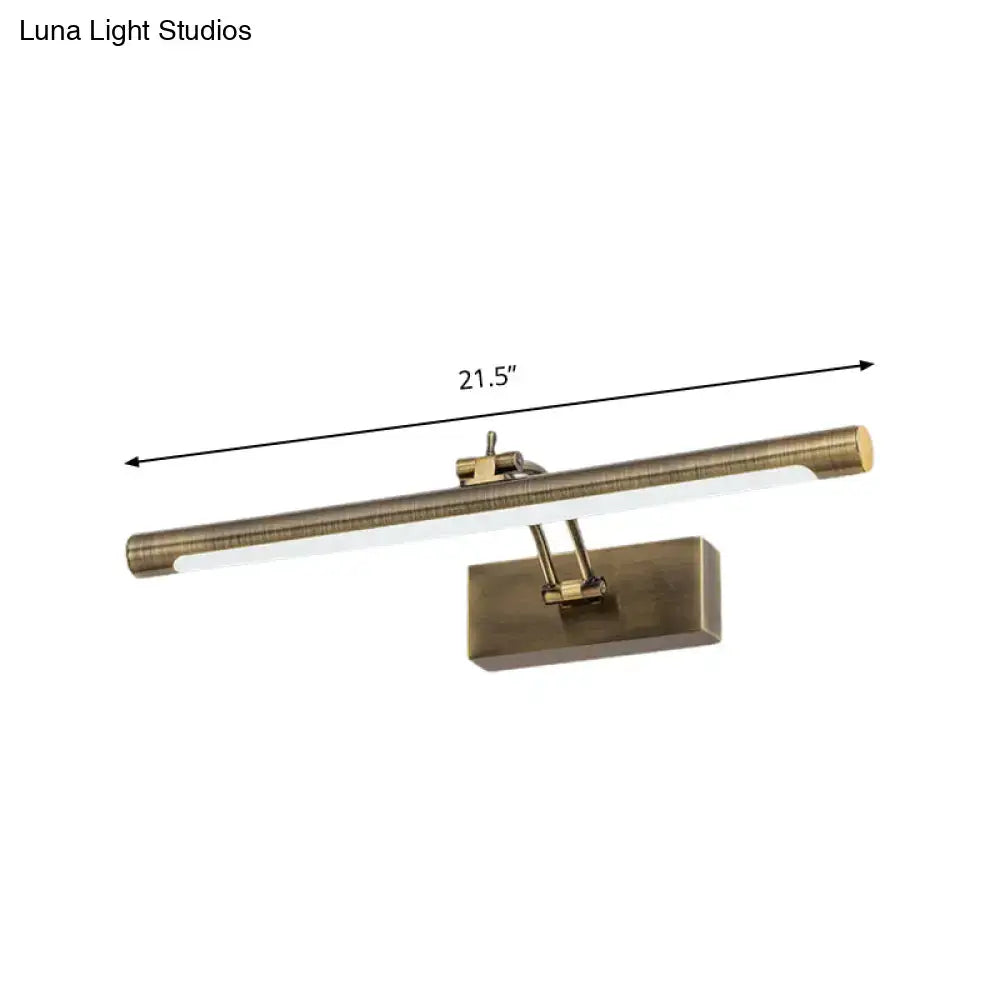 Gold Tubular LED Wall Lamp