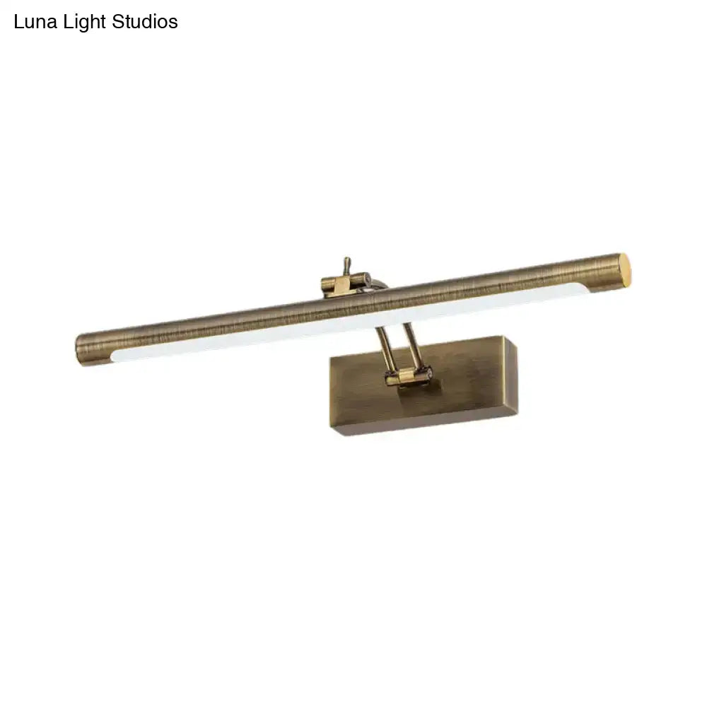 Gold Tubular LED Wall Lamp
