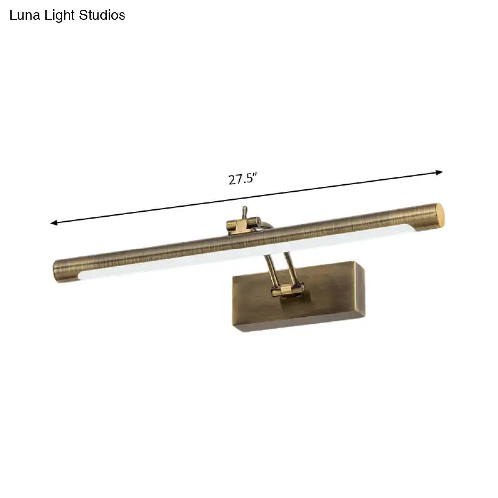 Gold Tubular LED Wall Lamp