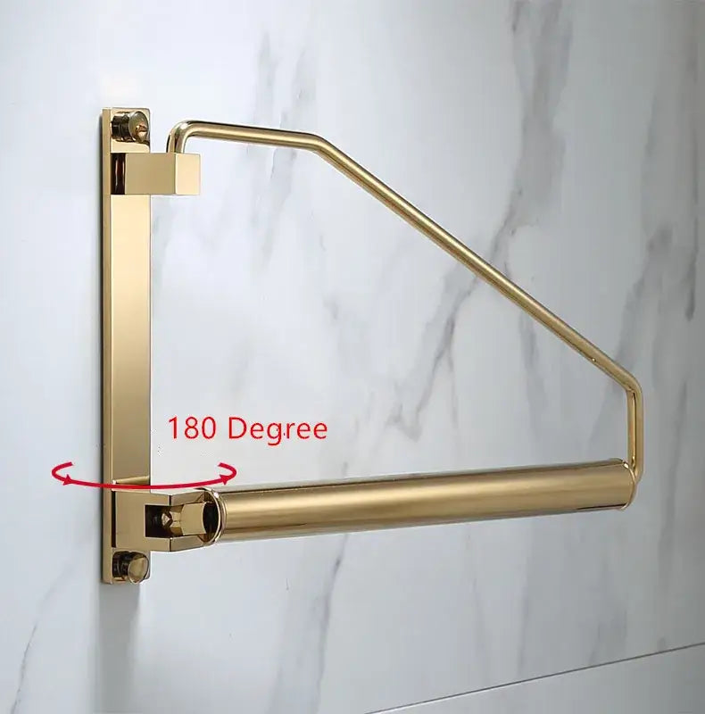 Gold Wall Clothing Rack