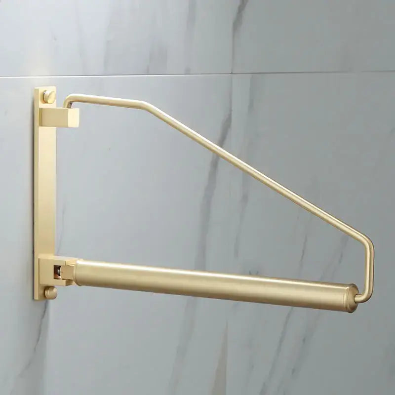Gold Wall Clothing Rack
