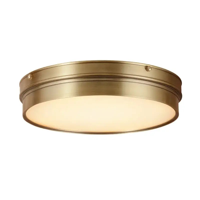 Brass LED Ceiling Light 50cm Flush Mount