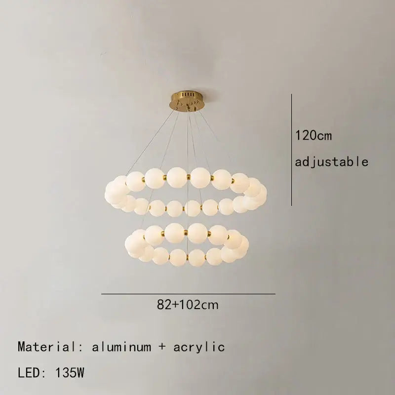 Brass Frosted Sphere Pendant