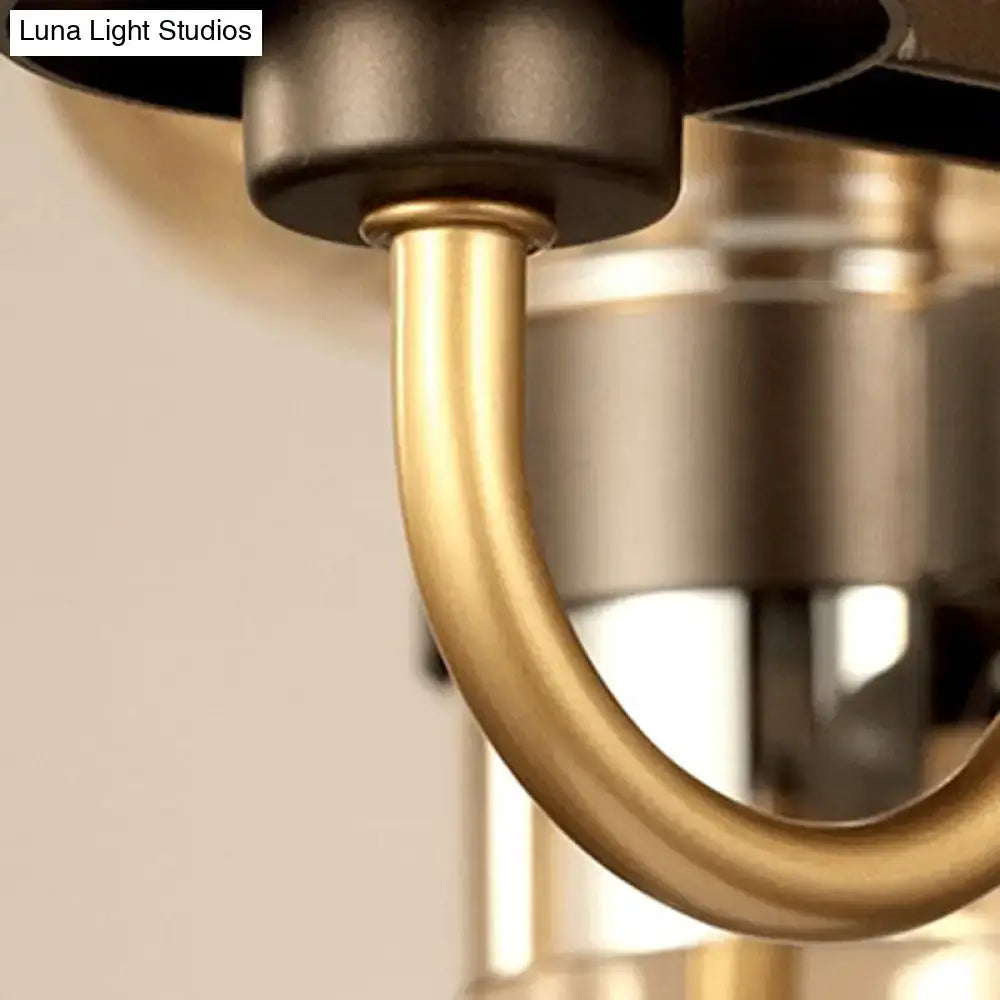 Brass Linear Chandelier Light