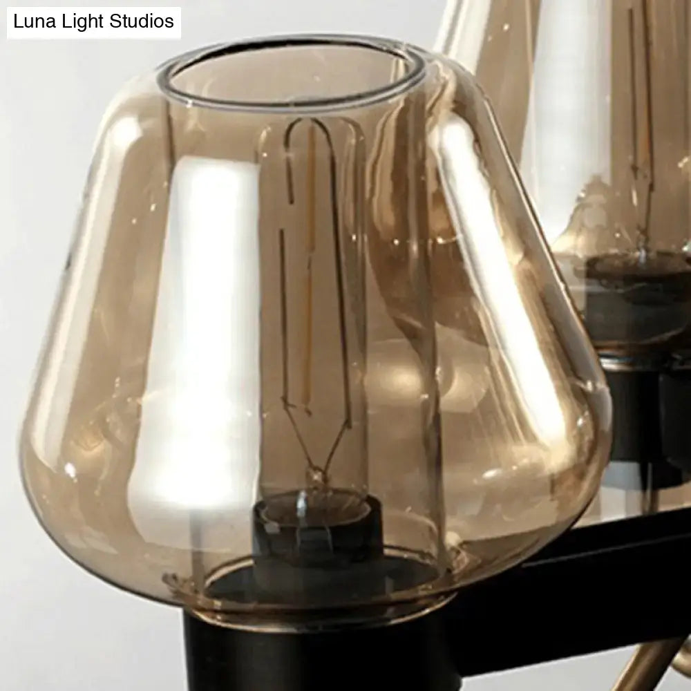 Brass Linear Chandelier Light