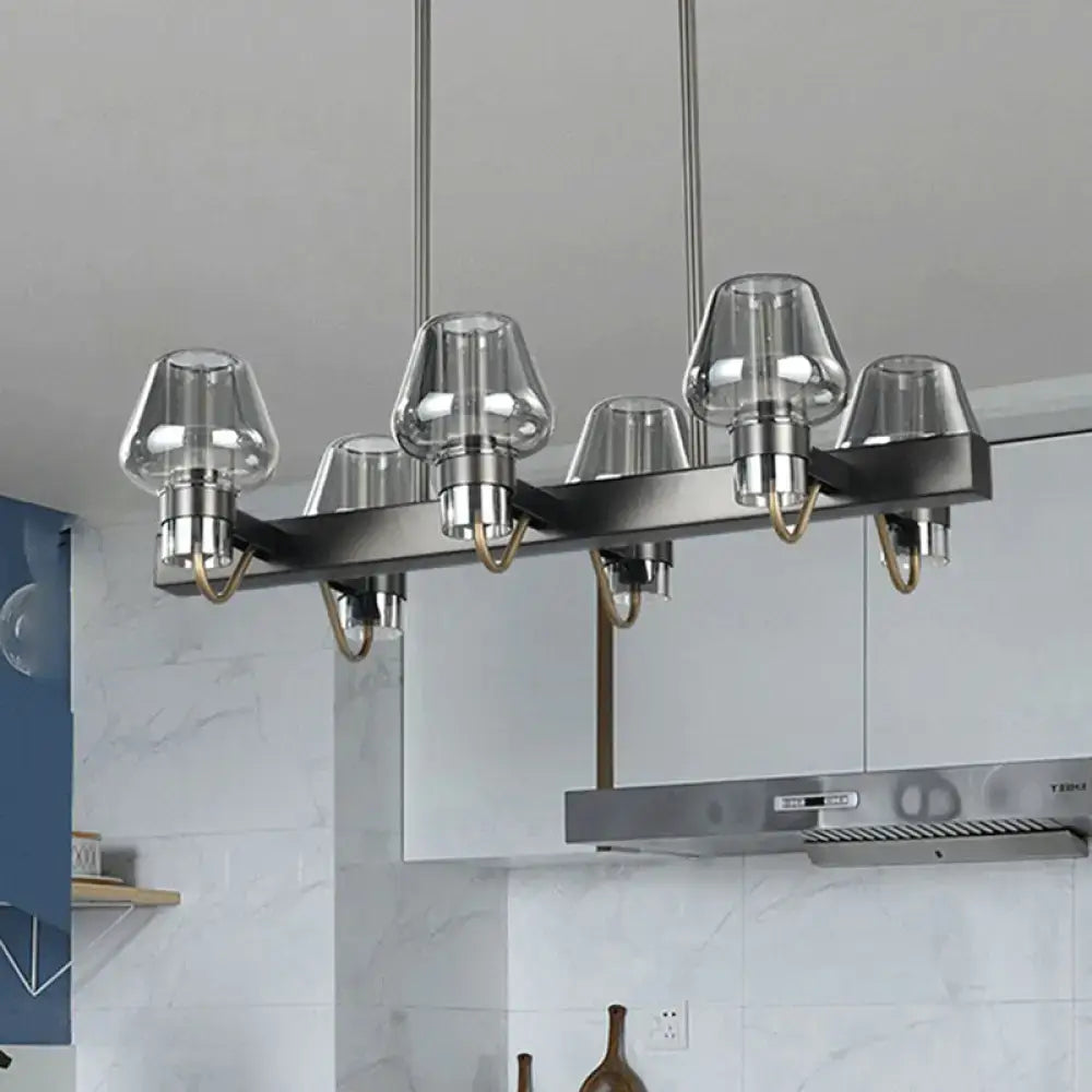 Brass Linear Chandelier Light